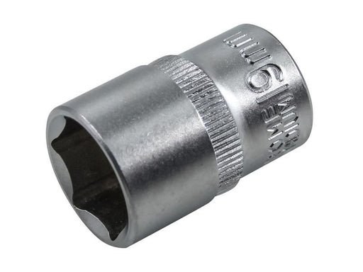 Faithfull Hex Socket 1/2in Drive 19mm Faithfull - Town Tools