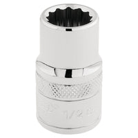 Draper HI-TORQ 12 Point Socket, 1/2" Sq. Dr., 1/2" 33608