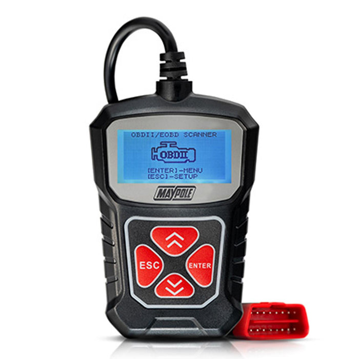 Maypole OBD2 Diagnostic Tool with 2" LCD Display - Read Codes, Live Data, I/M Test Maypole - Town Tools 