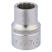 Draper Elora Bi-Hexagon Socket, 3/4" Sq. Dr., 19mm 00682