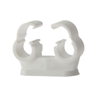 Forgefix Pipe Clip Double Cliplock 15mm Box 50