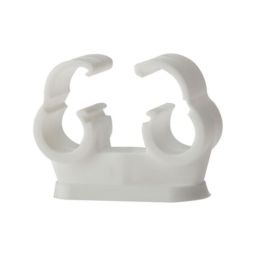 Forgefix Pipe Clip Double Cliplock 15mm Box 50 ForgeFix - Town Tools