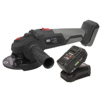 Sealey Brushless Angle Grinder Kit115mm 20V 4Ah SV20 Series CP20VAGXKIT1