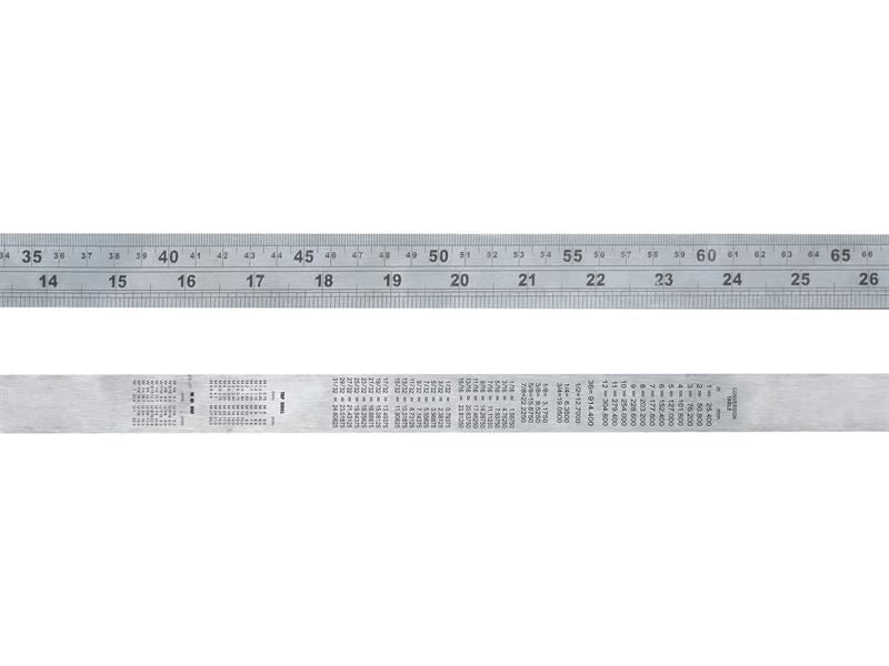 Faithfull Steel Rule 1m / 39in x 30mm Faithfull - Town Tools