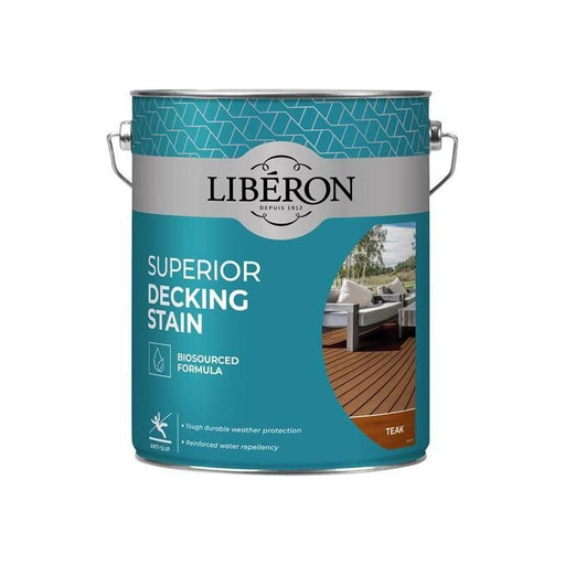 Liberon Superior Decking Stain Teak 5 litre Liberon - Town Tools