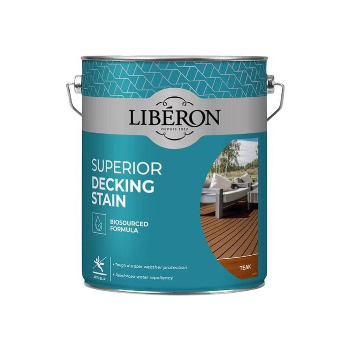 Liberon Superior Decking Stain Teak 5 litre Liberon - Town Tools