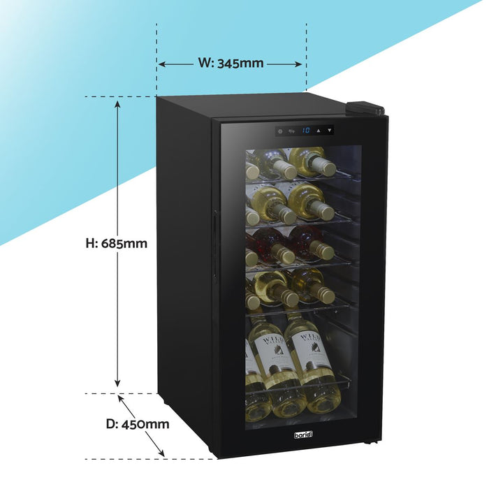 Baridi 15 Bottle Tabletop Wine Fridge & Cooler DH5 Baridi - Town Tools 