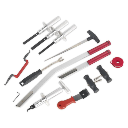 Sealey Windscreen Removal Tool Kit 14pc WK14 Sealey - Town Tools