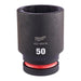 Milwaukee Hex Socket Shw 1In Deep 50mm-1Pc 50mm Milwaukee - Town Tools 