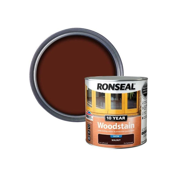 Ronseal 10 Year Woodstain Walnut 2.5 litre Ronseal - Town Tools