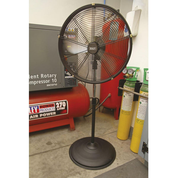 Sealey Industrial High Velocity Oscillating Pedestal Fan 20" 230V HVF20PO Sealey - Town Tools 