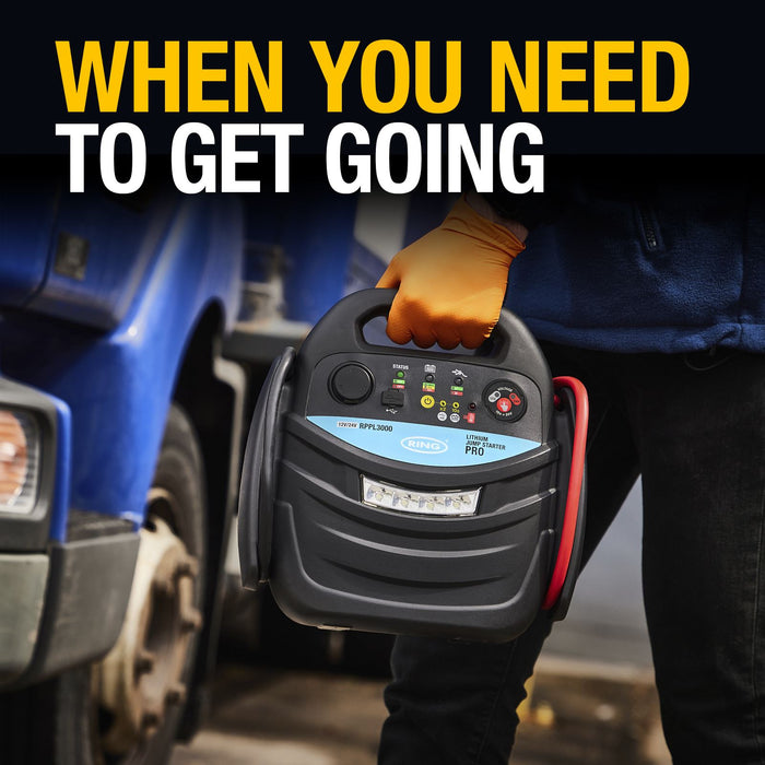 Ring RPPL3000 JUMPSTART PRO 3000 Professional Jump Starter
