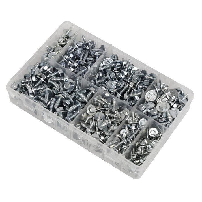 Sealey Acme Screw with Captive Washer Assortment 425pc AB425AS Sealey - Town Tools 