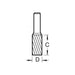 Trend S49/2 x 1/4 STC Solid Carbide Cylinder Burr 10 x 20mm Trend - Town Tools