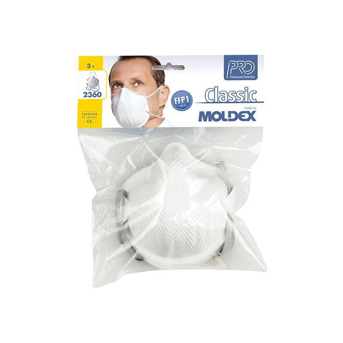 Moldex Classic FFP1 NR D Non-Valved Mask (Pack 3) Moldex - Town Tools