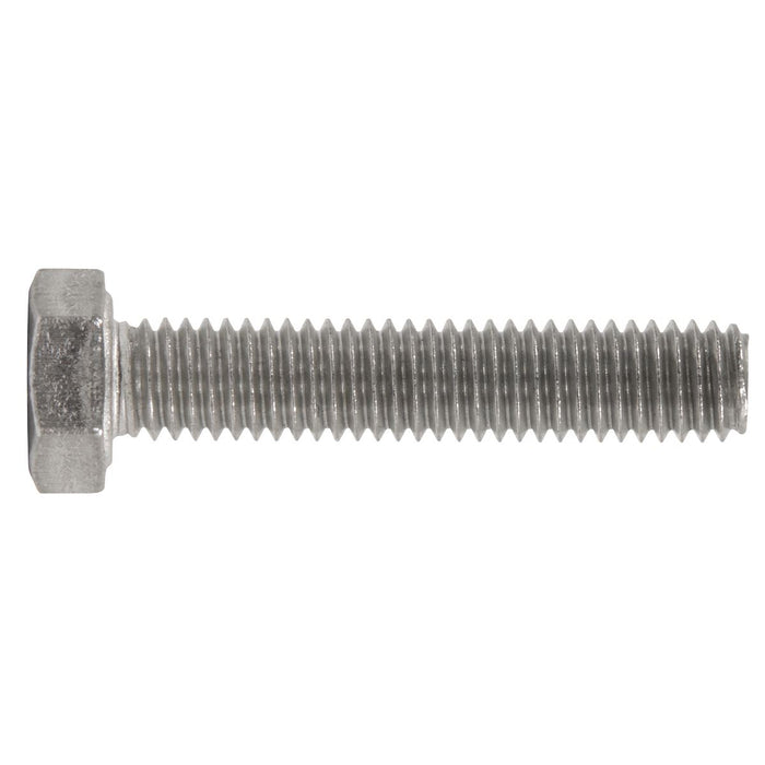 Sealey Stainless Steel Hex Head Set Screw DIN 933 - M5 X 25 A2 - Pack of 50 S525 Sealey - Town Tools 