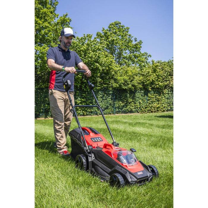Sealey Cordless Lawn Mower Kit 40V 4Ah SV20 Series 40cm CP40VLMKIT Sealey - Town Tools 