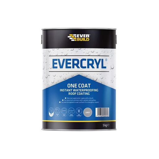 Everbuild Sika EVERCRYL® One Coat Grey 5kg Everbuild Sika - Town Tools