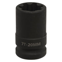 Sealey Brake Caliper Socket 1/2"Sq Drive 20mm 7-Point VS0986