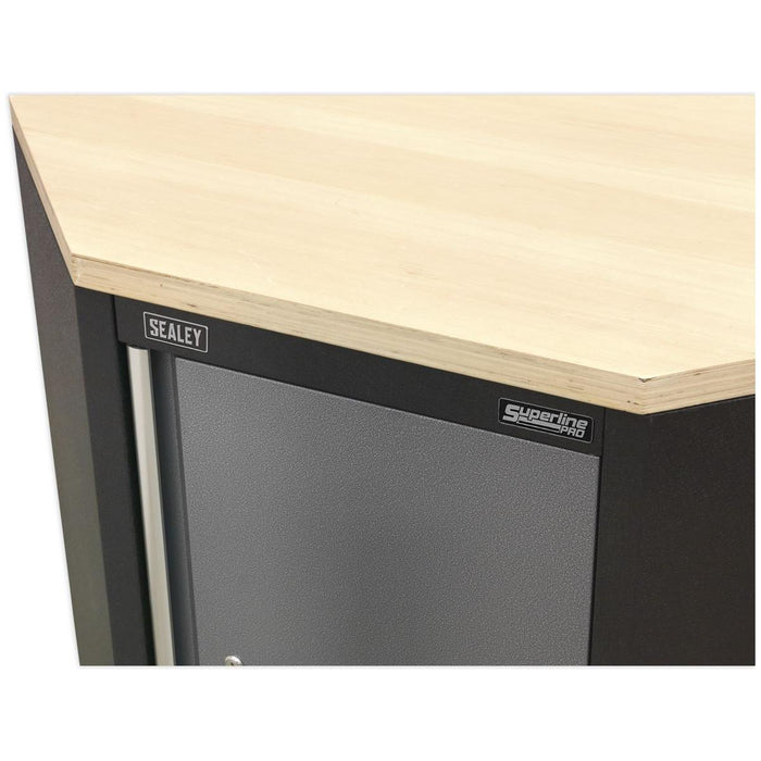 Sealey Pressed Wood Worktop for Modular Corner Cabinet 865mm APMS60PW Sealey - Town Tools 
