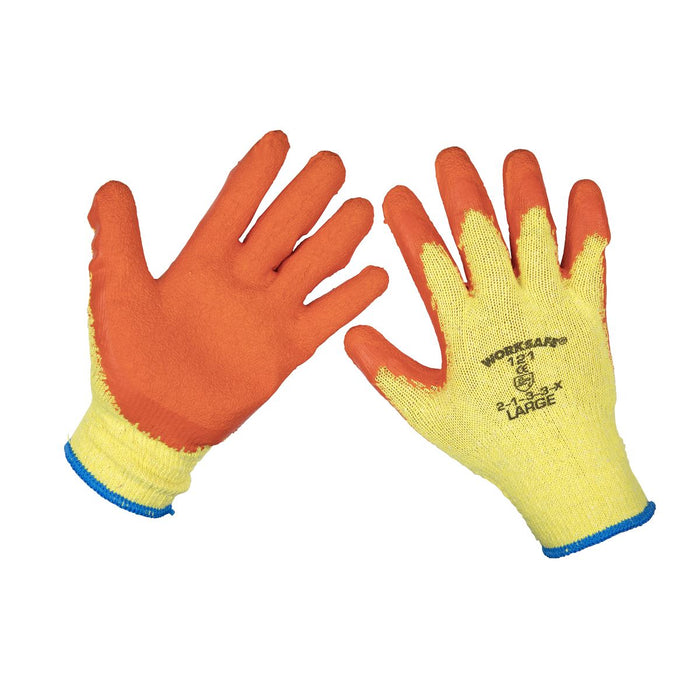 Worksafe Worksafe Super Grip Knitted Gloves with Latex Palm, Large - Pair 9121L Worksafe - Town Tools 