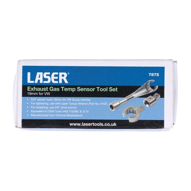 Laser Exhaust Gas Temp Sensor Tool Set 19mm - for VAG 7875