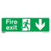 Sealey Safe Conditions Safety Sign Fire Exit (Down) Self-Adhesive Vinyl Pack of Sealey - Town Tools 