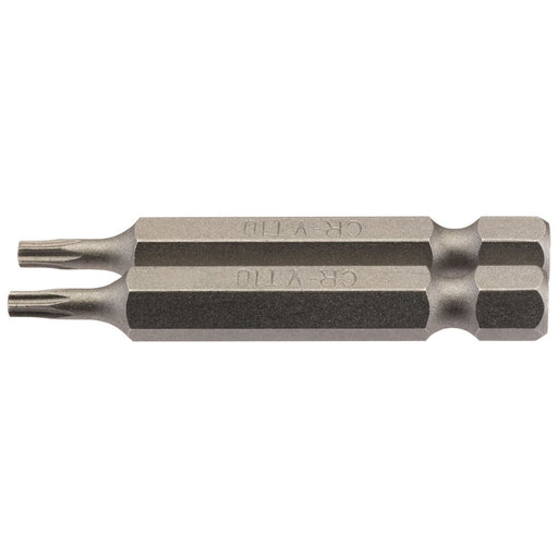 Draper TX-STAR Insert Bit, 1/4" Hex, 50mm Long, T10 (Pack of 2) Draper - Town Tools 