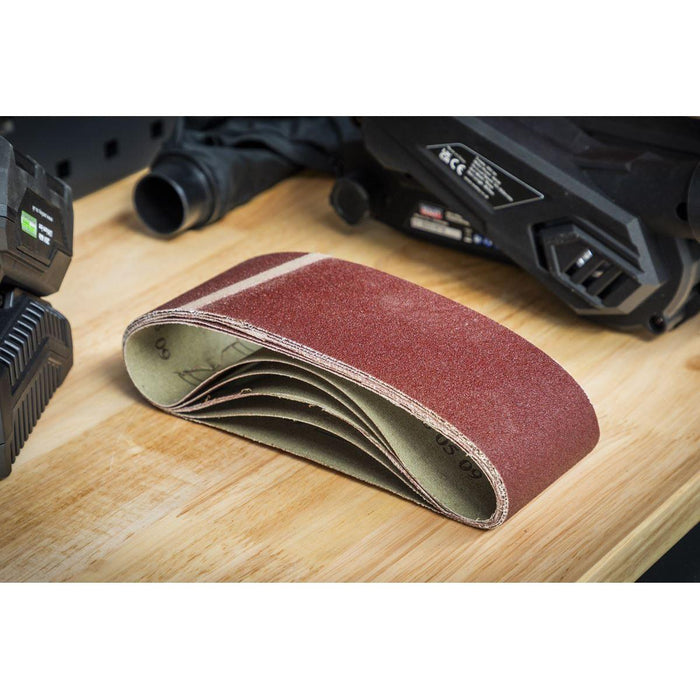 Sealey 76 x 457mm Sanding Belt 120Grit - Pack of 5 SB120457 Sealey - Town Tools 