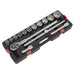 Sealey Premier Premier Socket Set 3/4"Sq Drive 12-point 15pc AK2583 Sealey Premier - Town Tools 