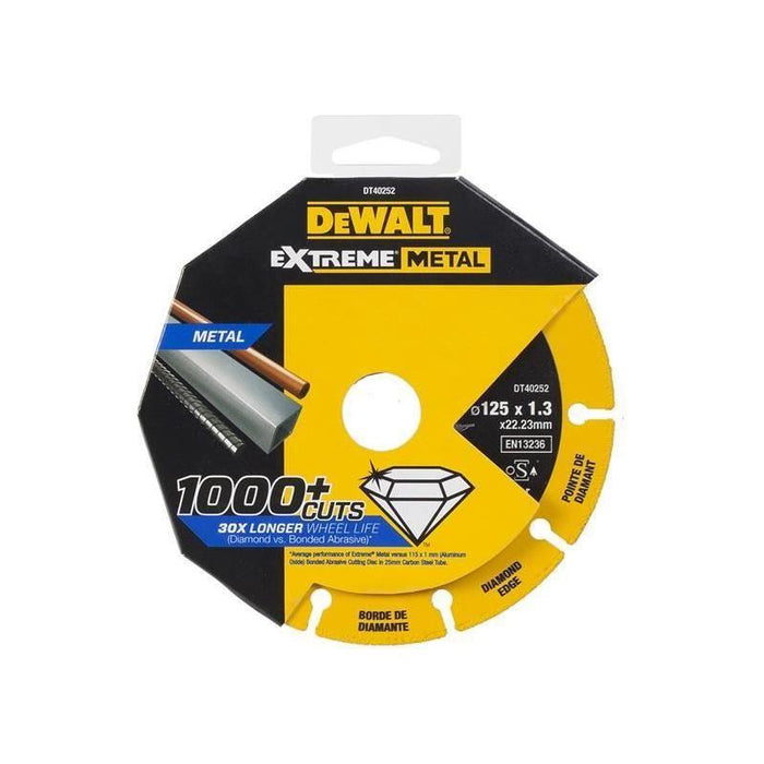 Dewalt DT40252 Extreme Diamond Metal Cutting Disc 125 x 22.23 x 1.3mm Dewalt - Town Tools