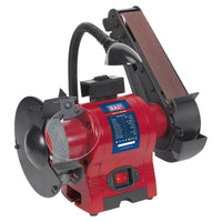Sealey Bench Grinder150mm with 50mm Belt Sander & Work Light 250W/230V BG150BS