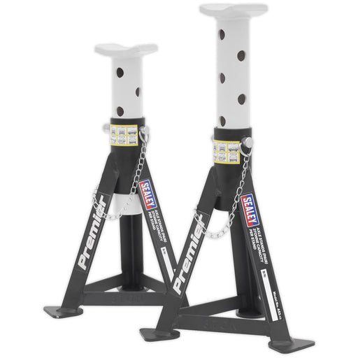 Sealey Trolley Jack 2.5tonne & Axle Stands (Pair) 3tonne per Stand Combo Sealey - Town Tools 