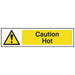 Scan Caution Hot - PVC Sign 200 x 50mm Scan - Town Tools