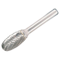 Dormer Solid Carbide Rotary Bright Burr Oval 9.6mm x 6mm