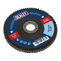 Sealey Flap Disc Zirconium100mm16mm Bore 60Grit FD10060