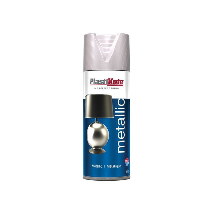 Plastikote Metallic Spray Brushed Nickel 400ml PlastiKote - Town Tools