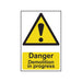 Scan Danger Demolition In Progress - PVC Sign 400 x 600mm Scan - Town Tools