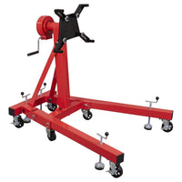 Folding 360º Rotating Engine Stand with Geared Handle Drive 680kg Capacity