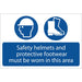 Draper Safety Helmets And Protective Footwear Must Be Worn 72870 Draper - Town Tools 