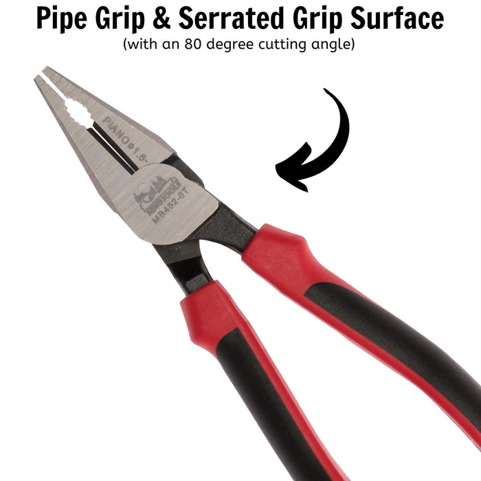 Teng Tools Heavy Duty Combination Plier TPR Grip 170mm Teng Tools - Town Tools 