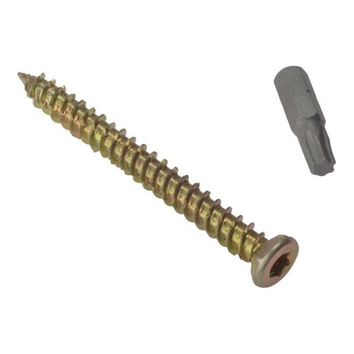 Forgefix Concrete Frame Screw TORX® Compatible High-Low Thread ZYP 7.5 x 82mm Box 100 ForgeFix - Town Tools