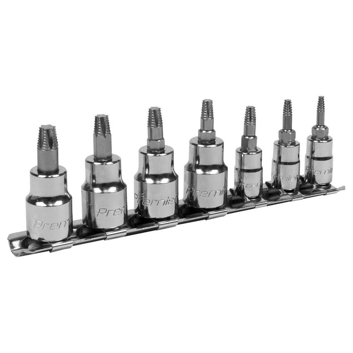 Sealey TRX-Star* Socket Bit Set Lock-Onï 7pc 1/4" & 3/8"Sq Drive AK62262