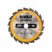 Dewalt Power Tools Portable Construction Circular Saw Blade 160 x 20mm x 18T DeWALT Power Tools - Town Tools