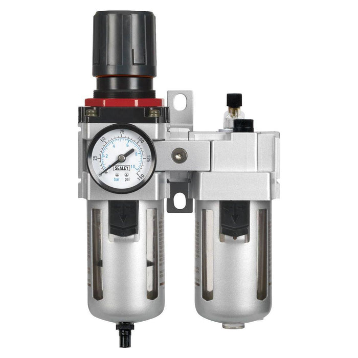 Sealey Air Filter/Regulator/Lubricator High Flow SA4001 Sealey - Town Tools 