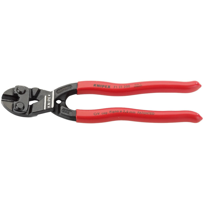 Draper Knipex Cobolt 71 21 200SB Compact 20&deg; Angled Head Bolt Cutters, 200mm Draper - Town Tools 