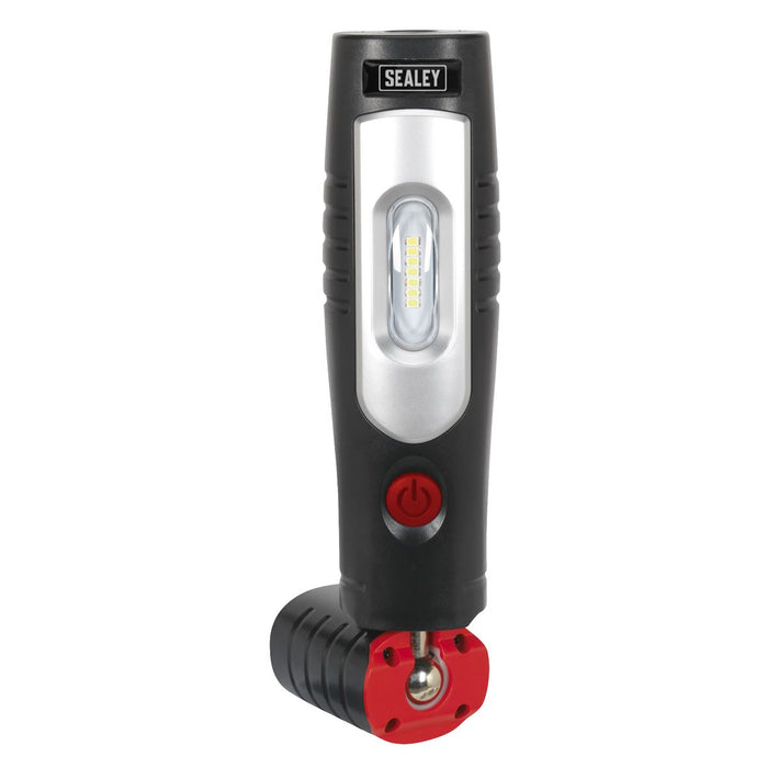 Sealey Rechargeable 360 Inspection Light 7 SMD & 3W SMD LED Black Lithium-ion Sealey - Town Tools 