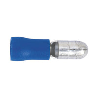 Sealey Bullet Terminal5mm Male Blue Pack of 100 BT11
