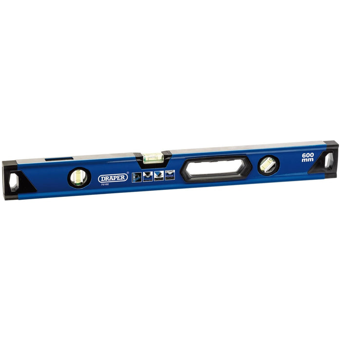 Draper Box Section Level with Side View Vial, 600mm 75102 Draper - Town Tools 