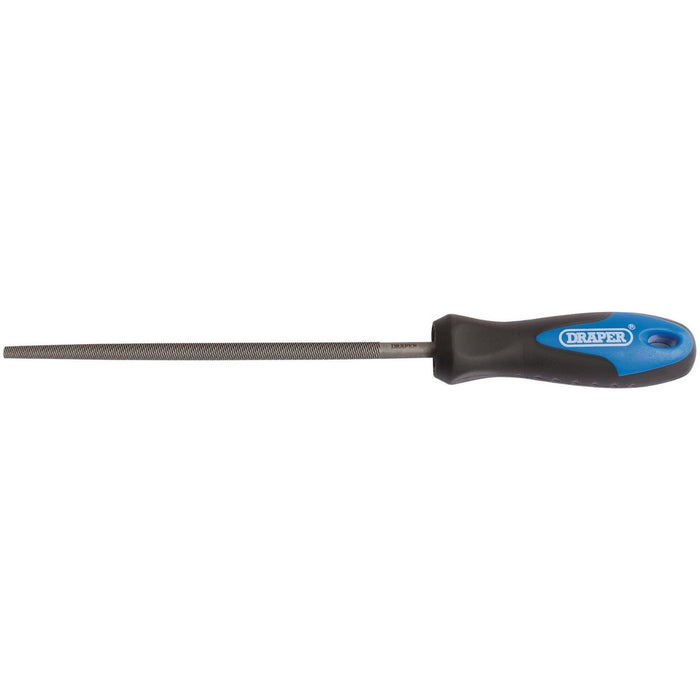 Draper Soft Grip Engineer's Round File and Handle, 150mm 00012 Draper - Town Tools 